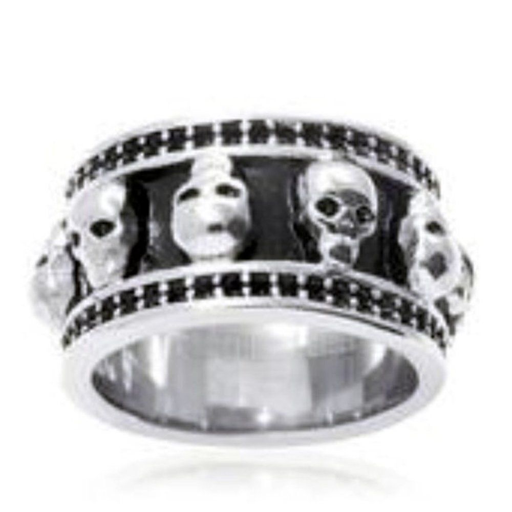 Skull Head Stainless Steel Ring Size 12